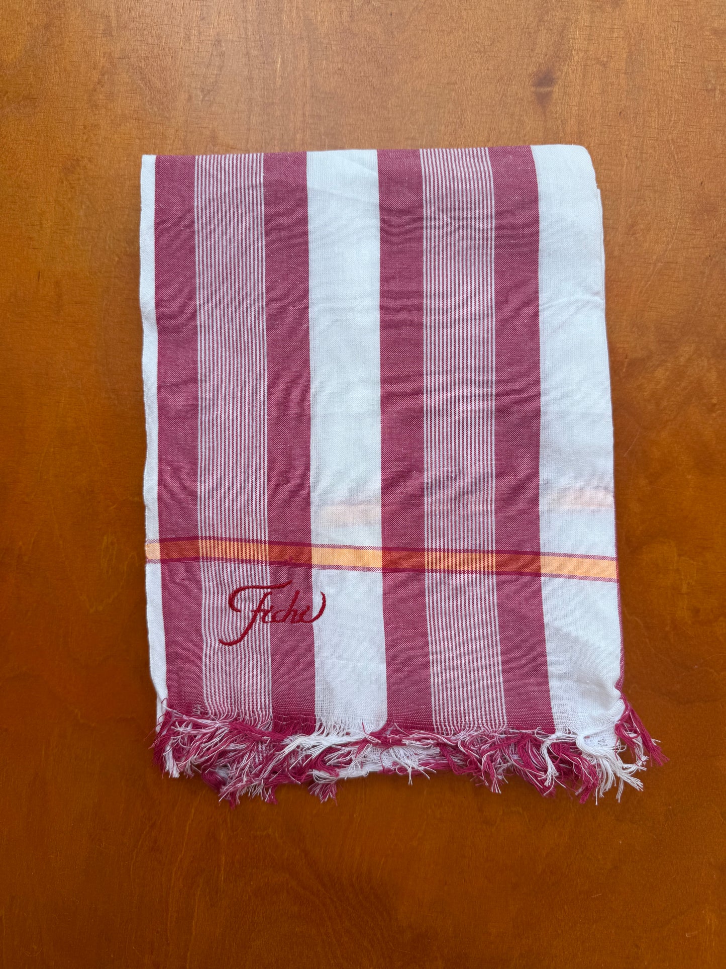 Pink beach towel