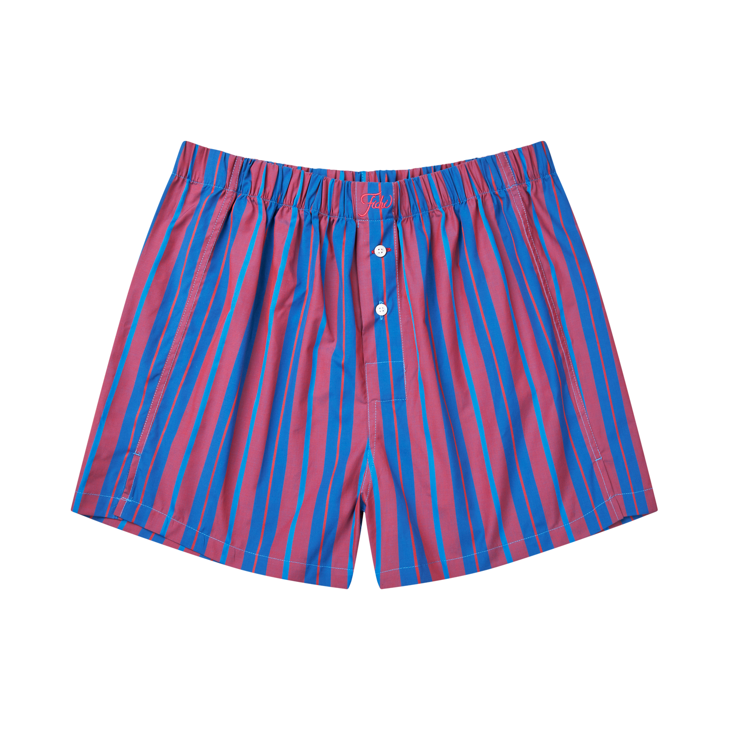 red & blue stripe boxers