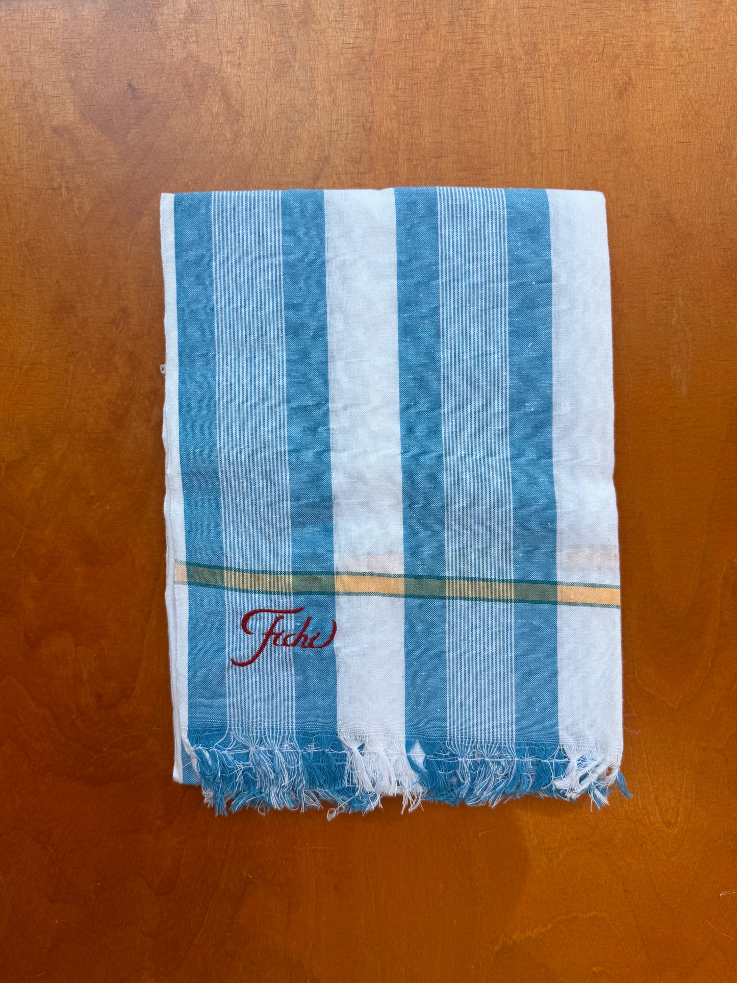 Sky blue beach towel