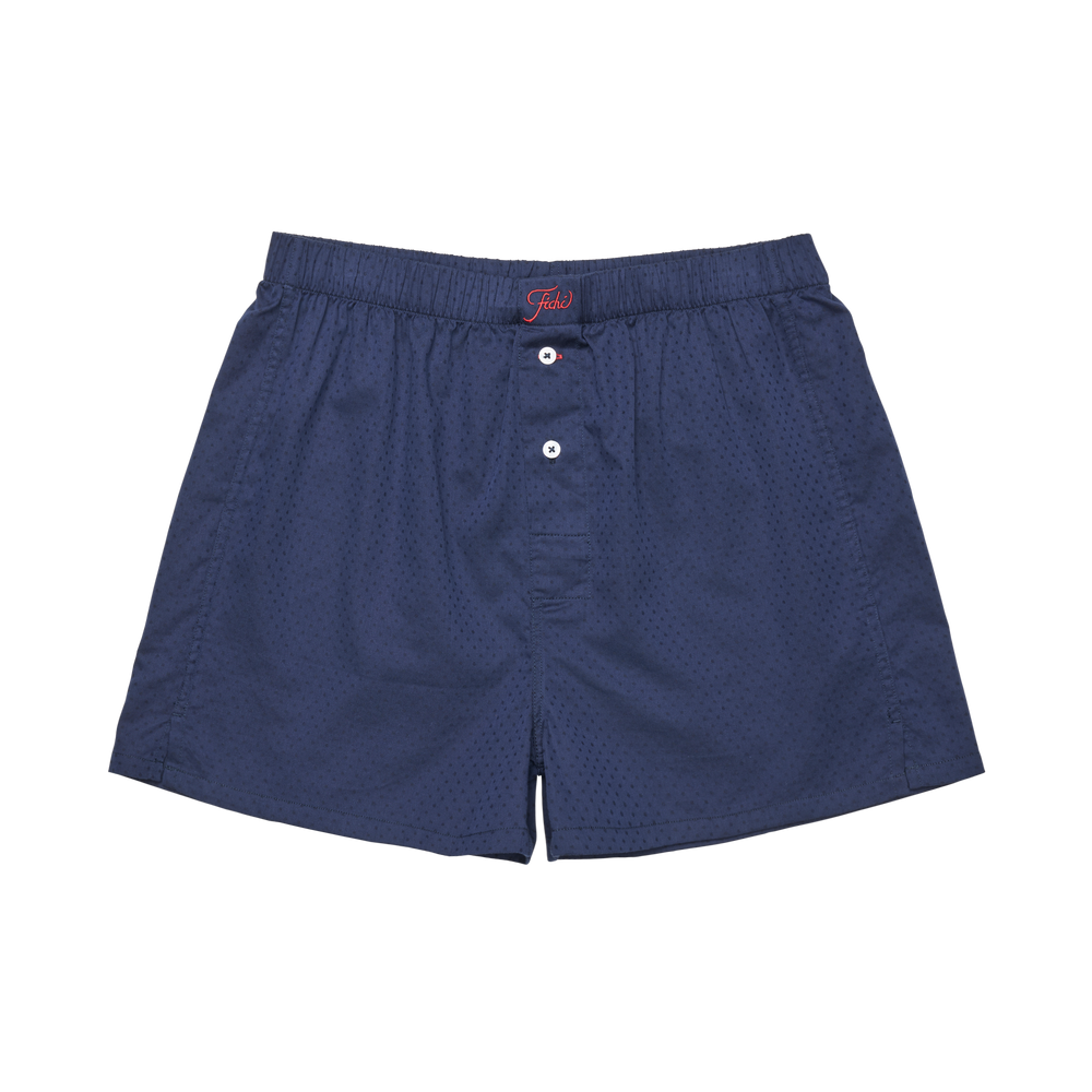 Navy polkadot boxers