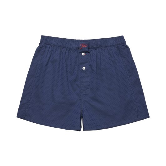 Navy polkadot boxers