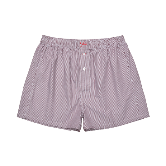 Vintage burgundy stripe boxers