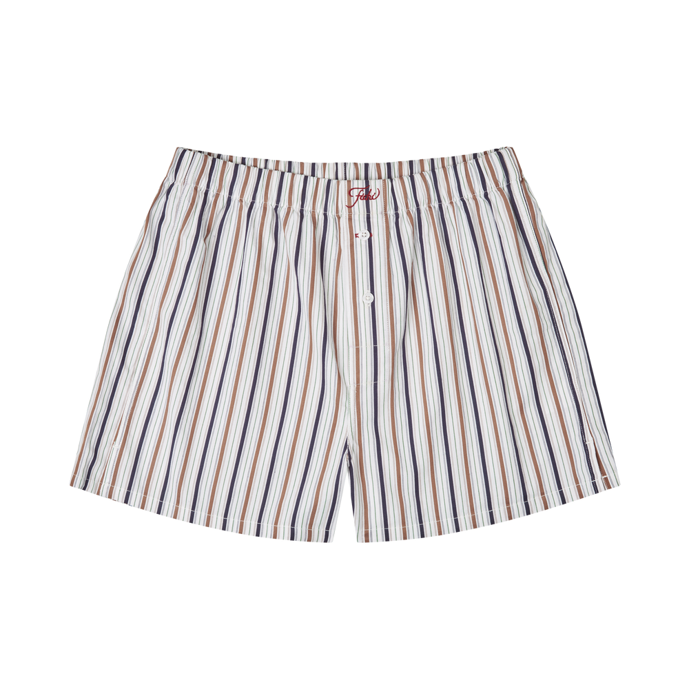 Moss & brown stripe boxers