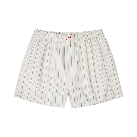 Green rainbow stripe boxers