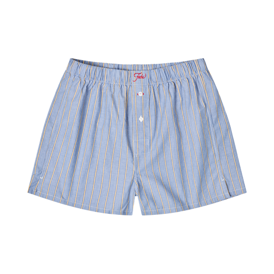 Ocean blue & yellow stripe boxers