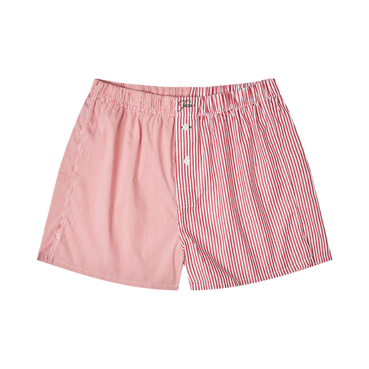 red Christmas stripe boxers