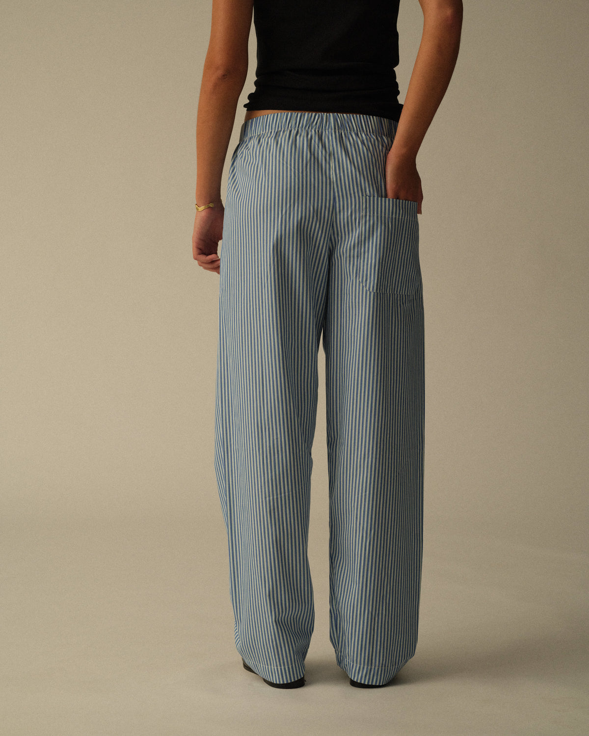blue & green stripe Long boxers