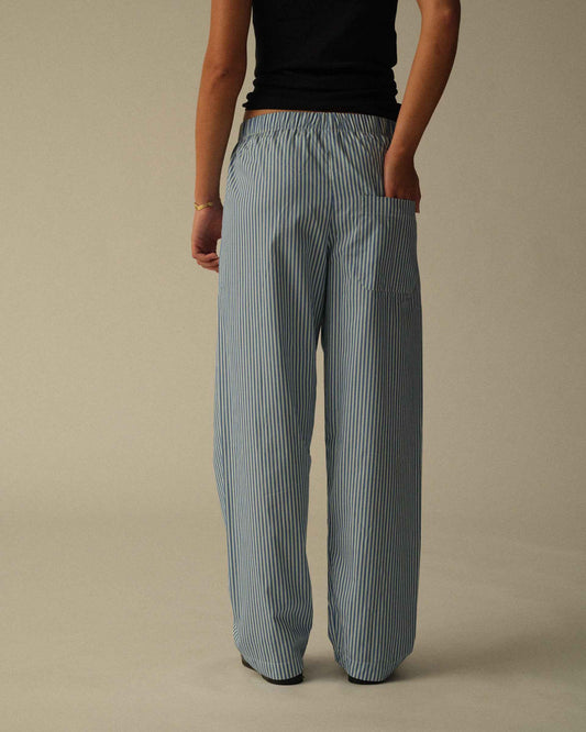 blue & green stripe Long boxers