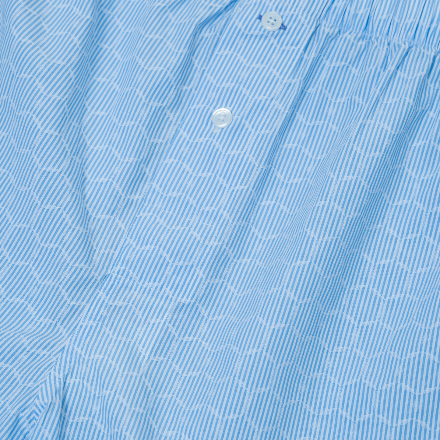 hexagon blue stripe boxers