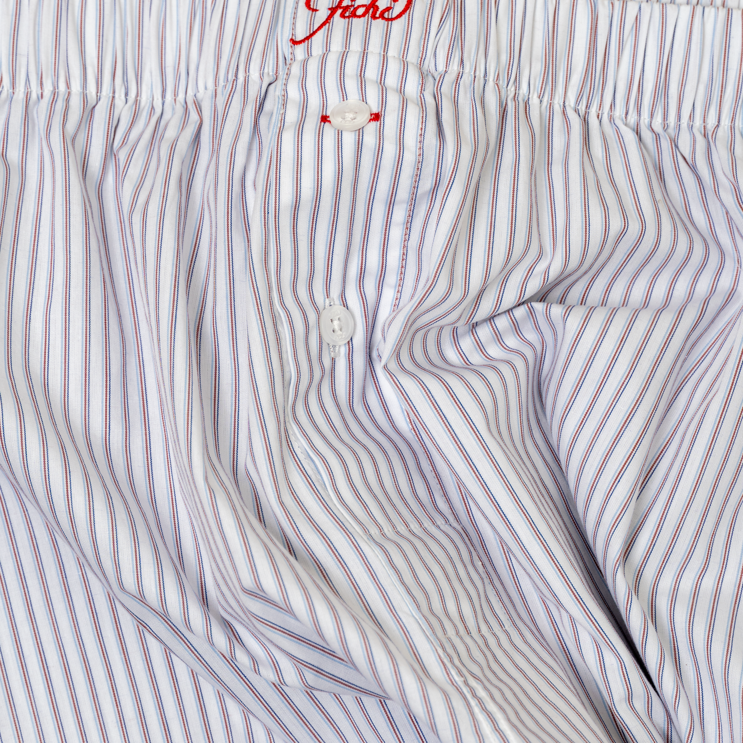 white vintage stripe boxers