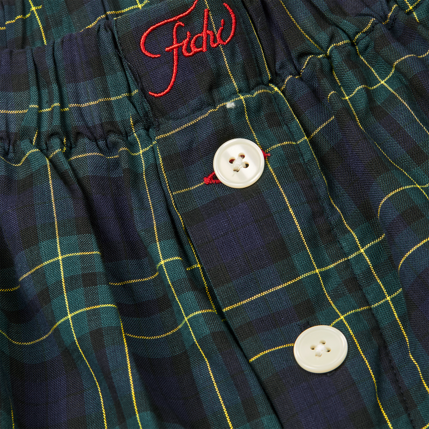 チョコレートブラウンのロングボクサーパンツ