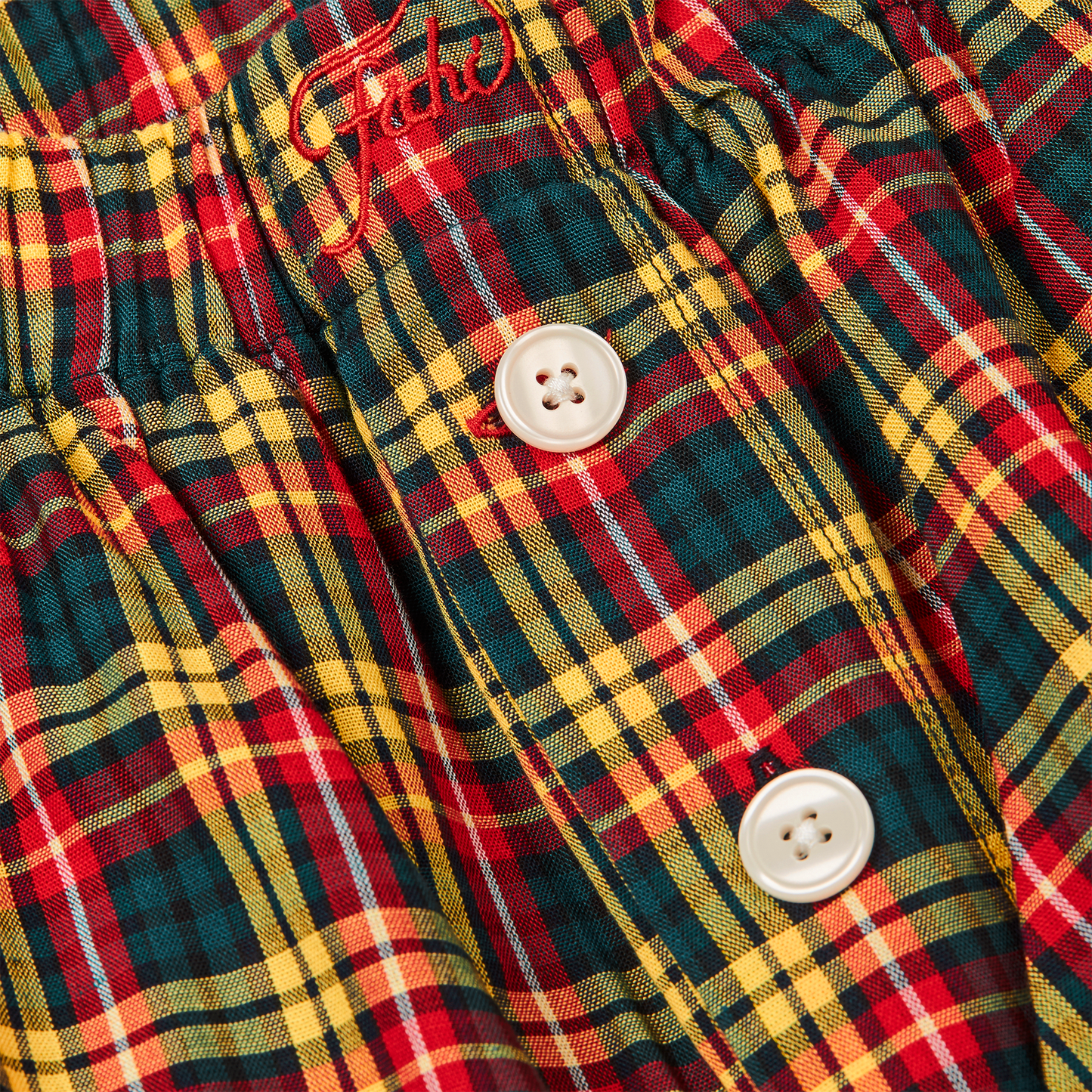 チョコレートブラウンのロングボクサーパンツ