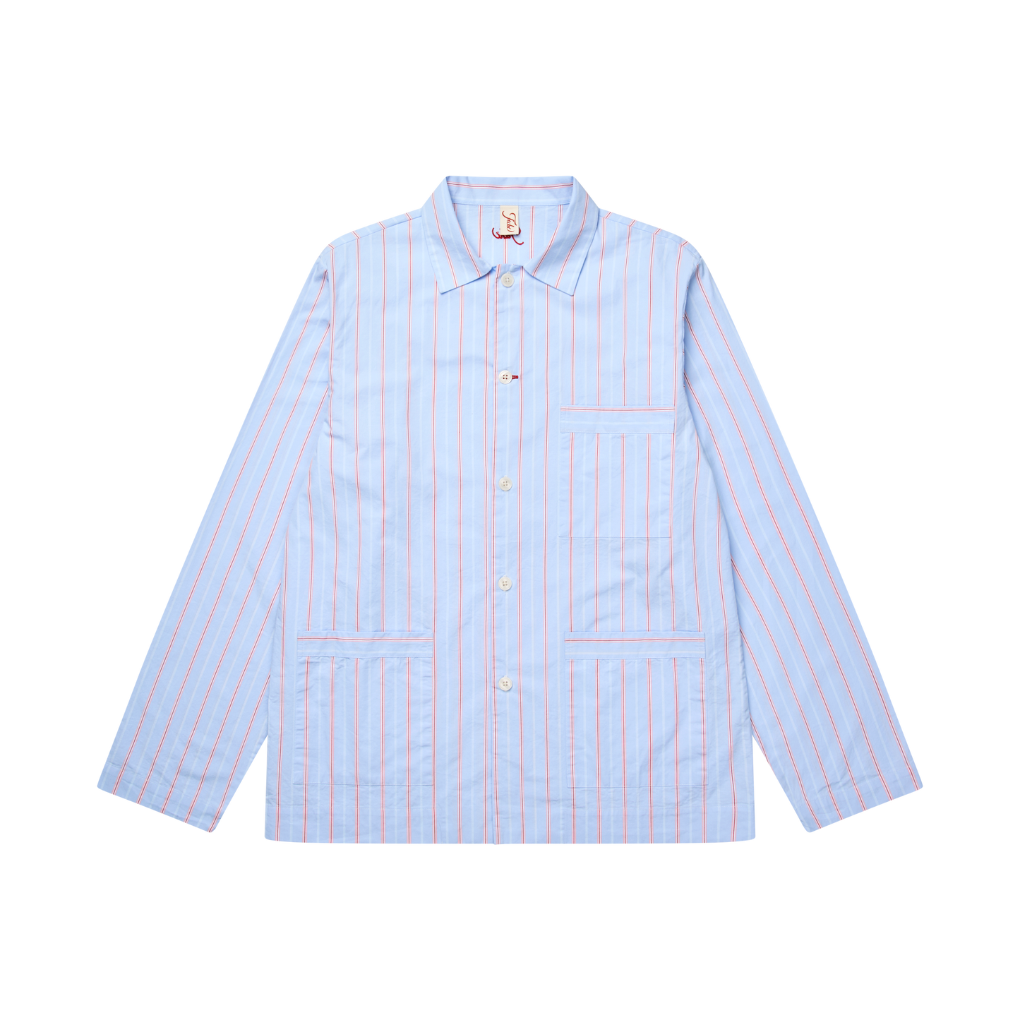 パープルチェックシャツ