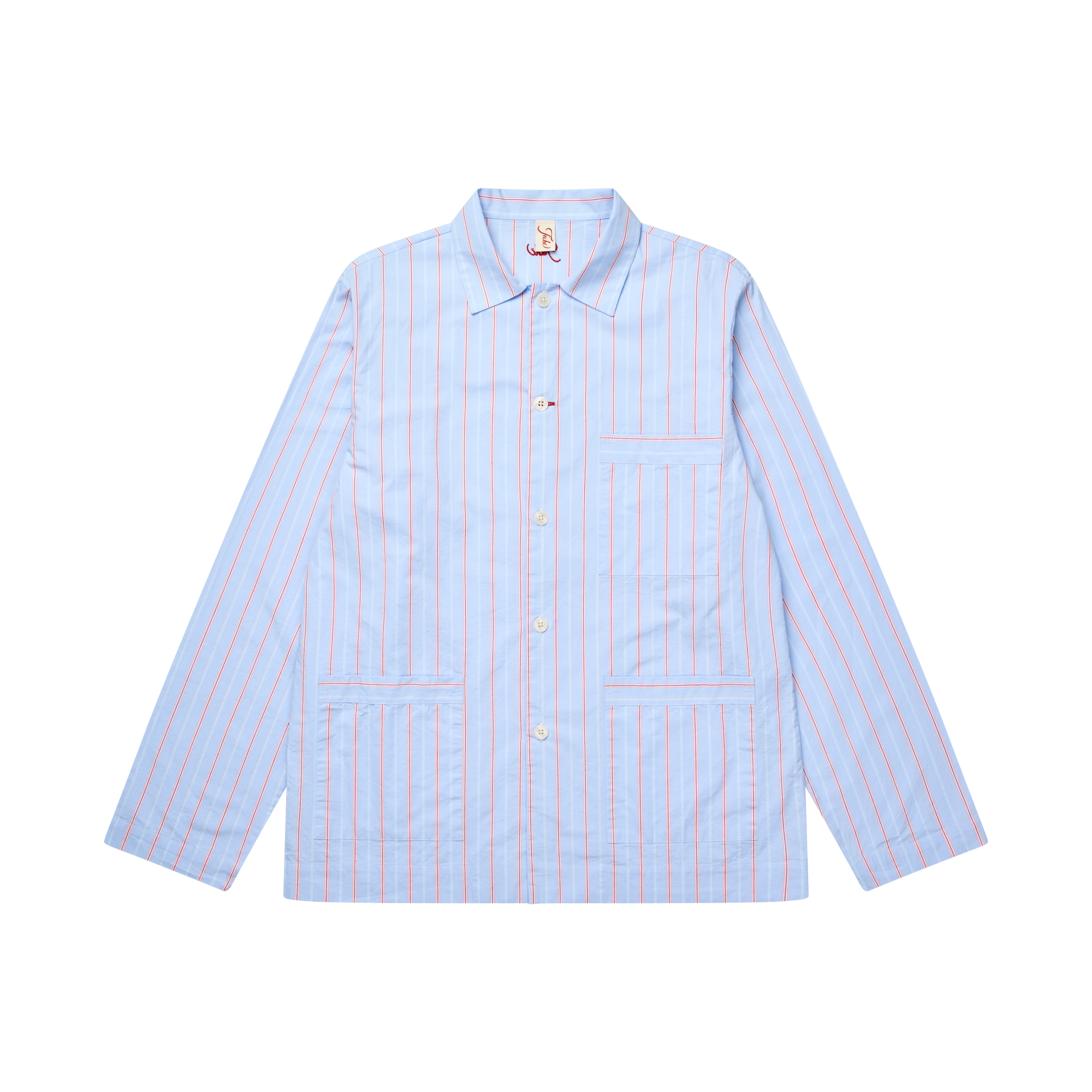 Blue candy stripe trio shirt – Fichi collection