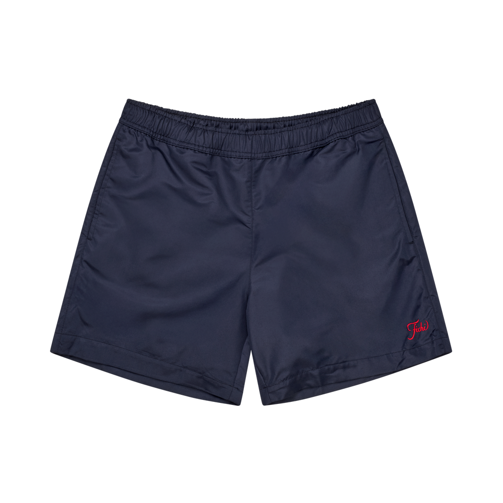 navy swim trunks