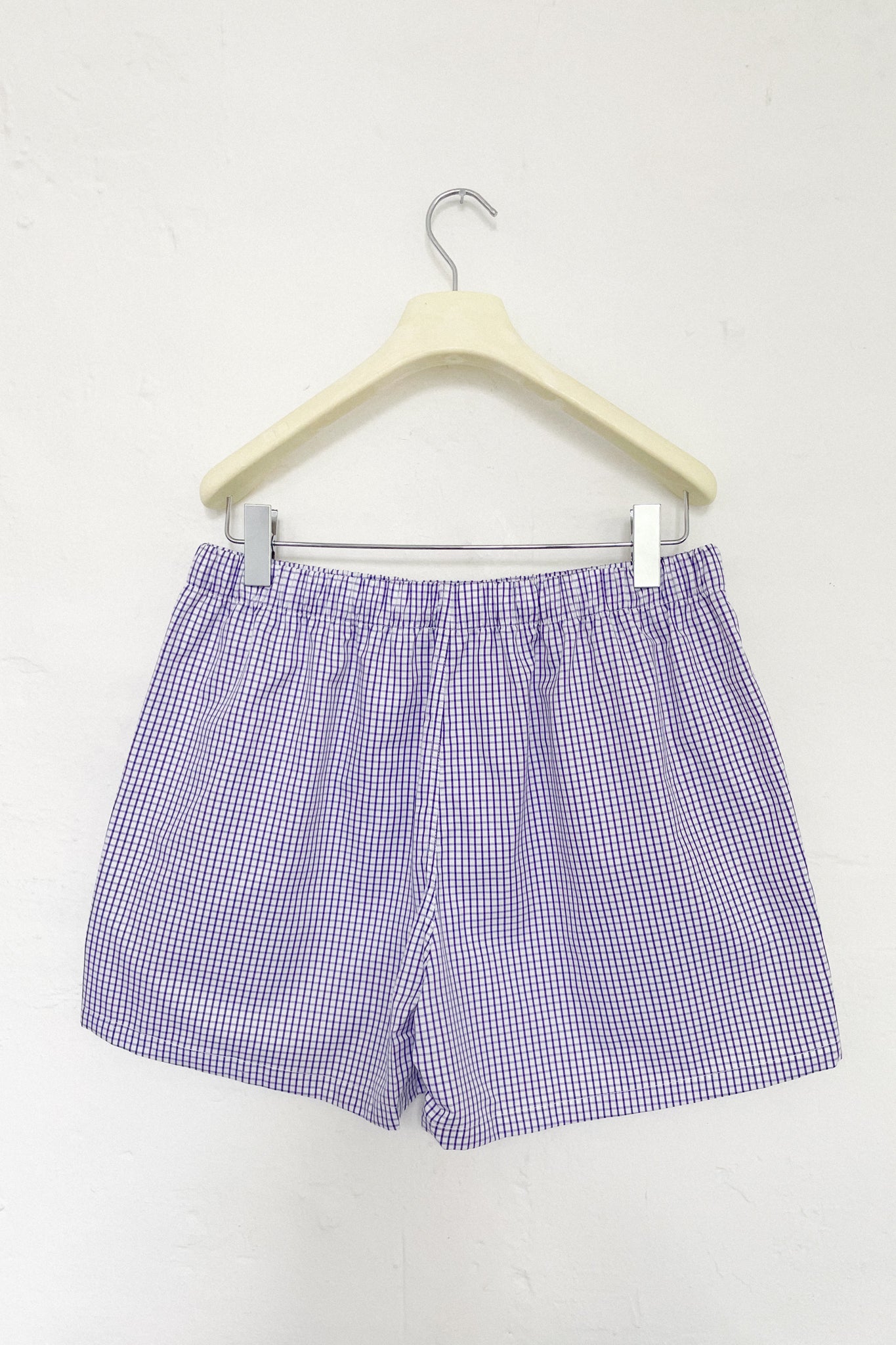 Purple Check boxers