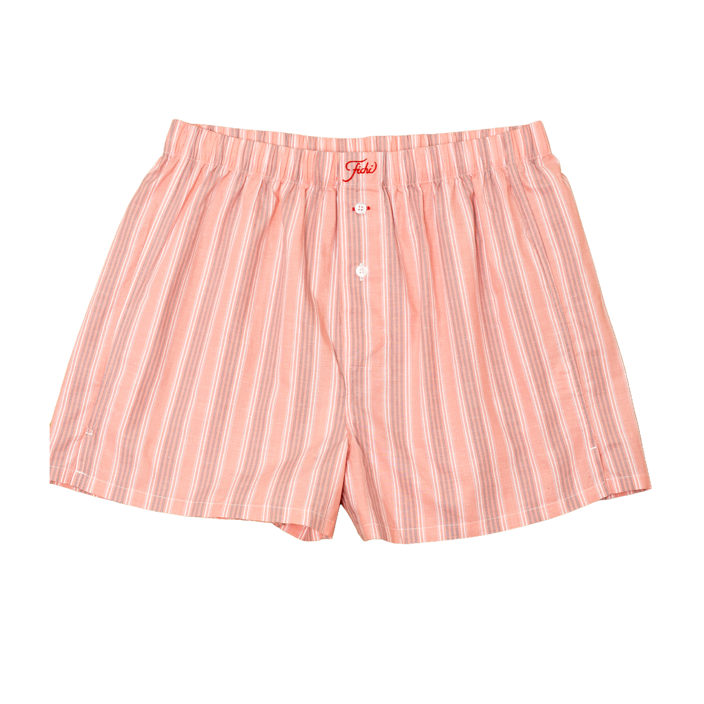 grey & peach stripe boxers