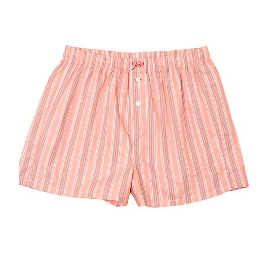 grey & peach stripe boxers